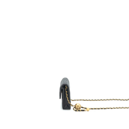Chanel pearl crush Belt Bag Black with  serial 30