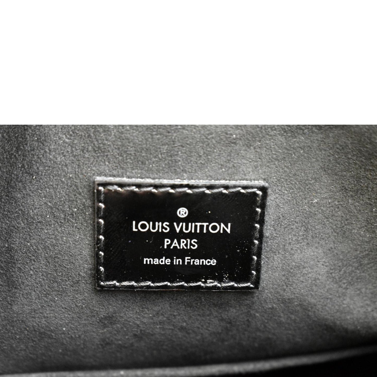 LOUIS VUITTON Alma GM Electric Epi Leather Satchel Bag Black