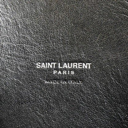 YVES SAINT LAURENT Sac de Jour Leather Satchel Shoulder Bag Black