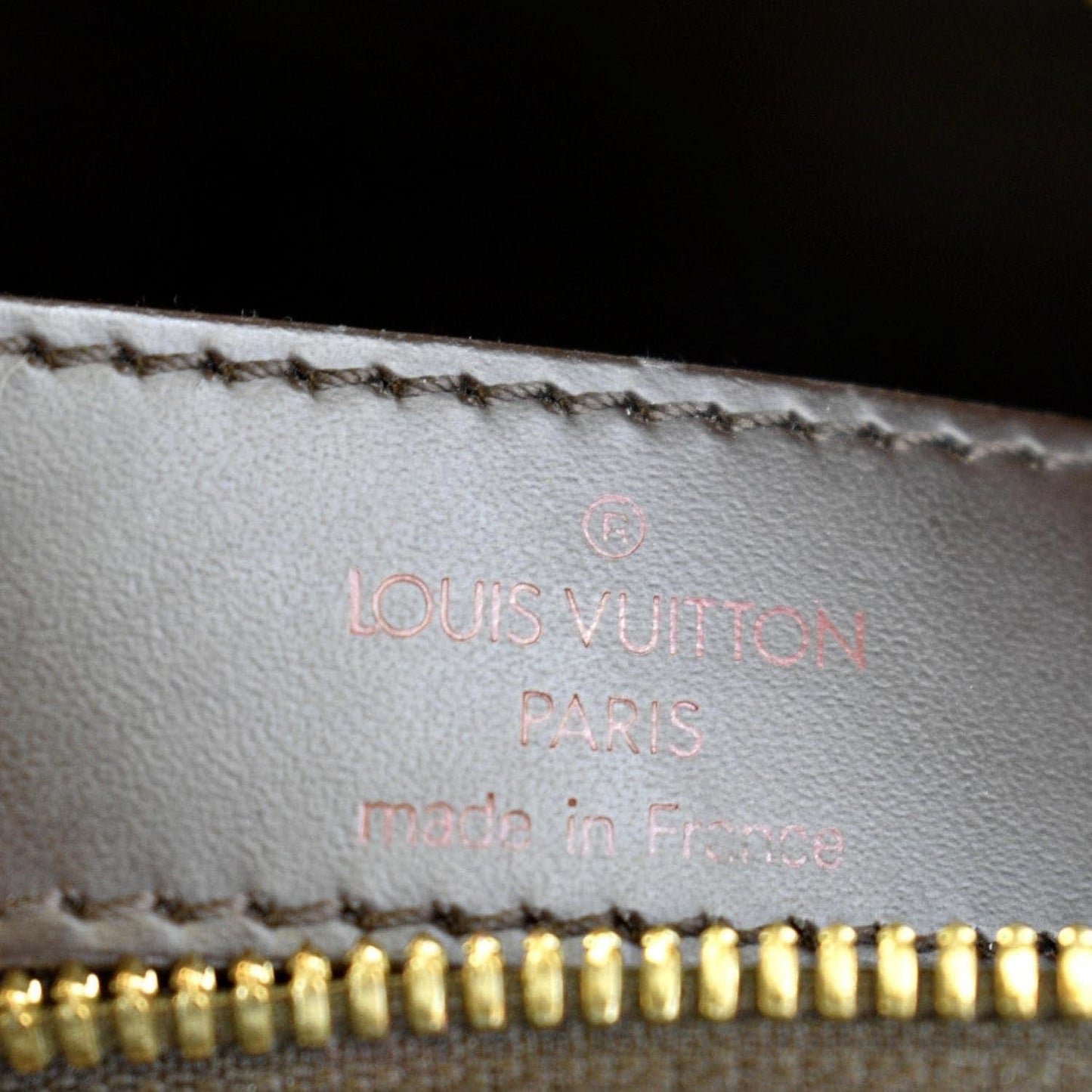 LOUIS VUITTON Naviglio Damier Ebene Messenger Bag Brown