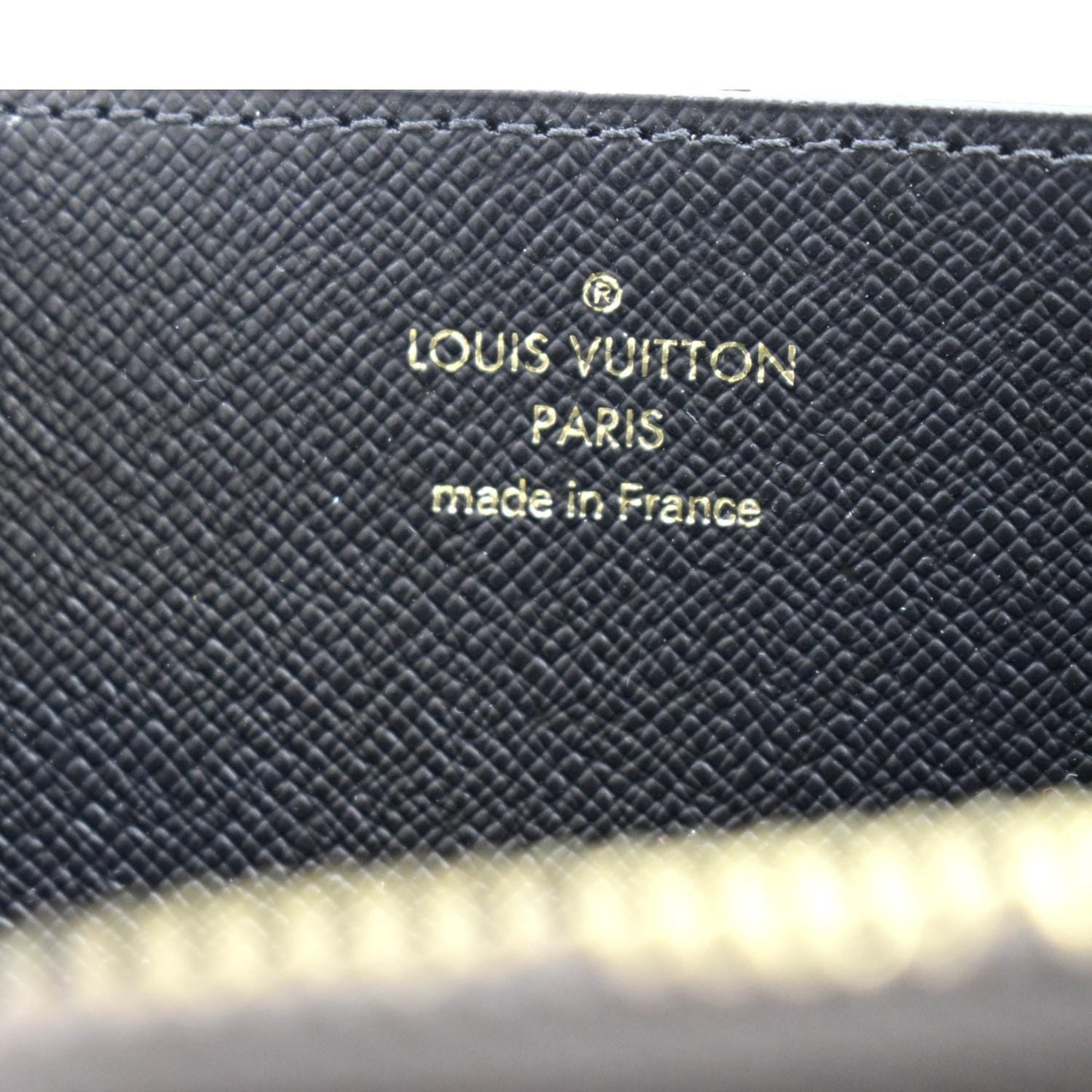 LOUIS VUITTON Giant Monogram Reverse Zippy Wallet Brown
