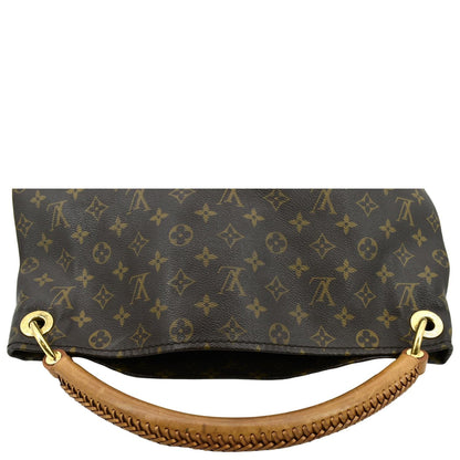 LOUIS VUITTON Artsy MM Monogram Canvas Shoulder Bag Brown