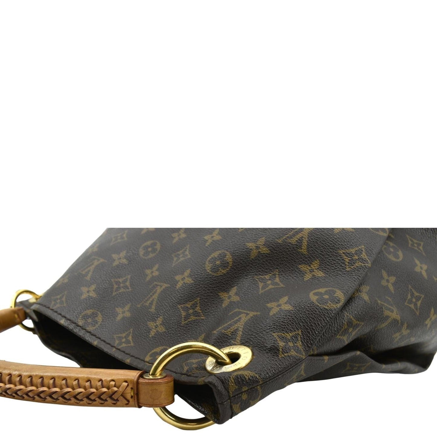 LOUIS VUITTON Artsy MM Monogram Canvas Shoulder Bag Brown