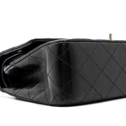 Chanel medium classic double flap bag lambskin black