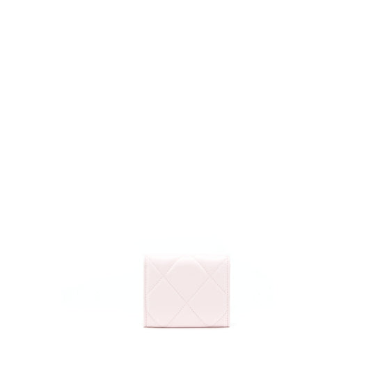 Chanel 19 Flap Cardholder Lambskin Light Pink
