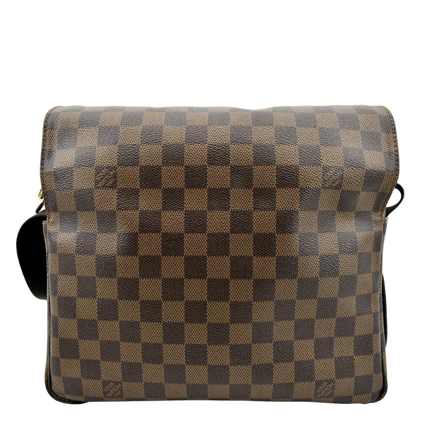LOUIS VUITTON Naviglio Damier Ebene Messenger Bag Brown