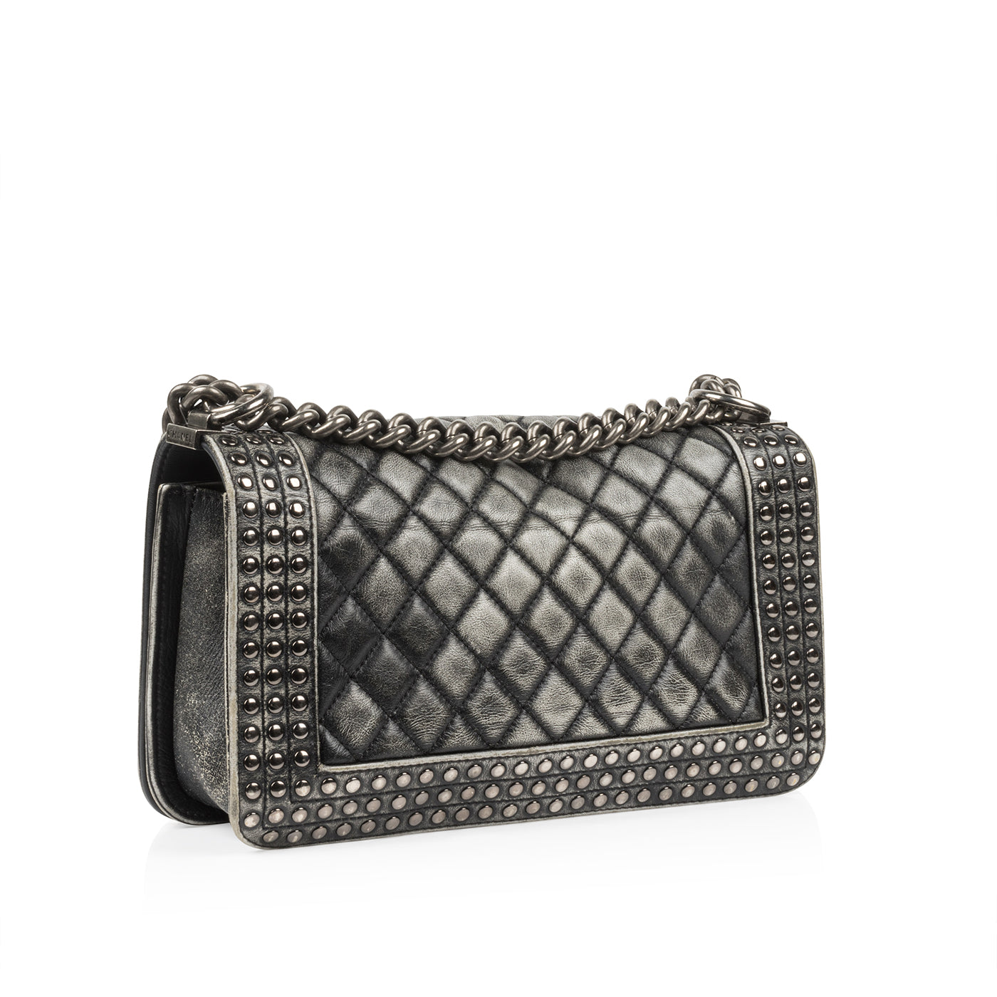 Chanel Studded Medium Boy Bag