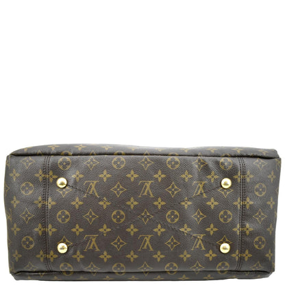 LOUIS VUITTON Artsy MM Monogram Canvas Shoulder Bag Brown