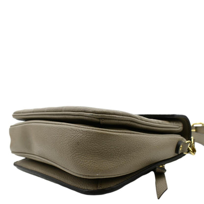 LOUIS VUITTON Metis Pochette Empreinte Leather Crossbody Bag Tourterelle