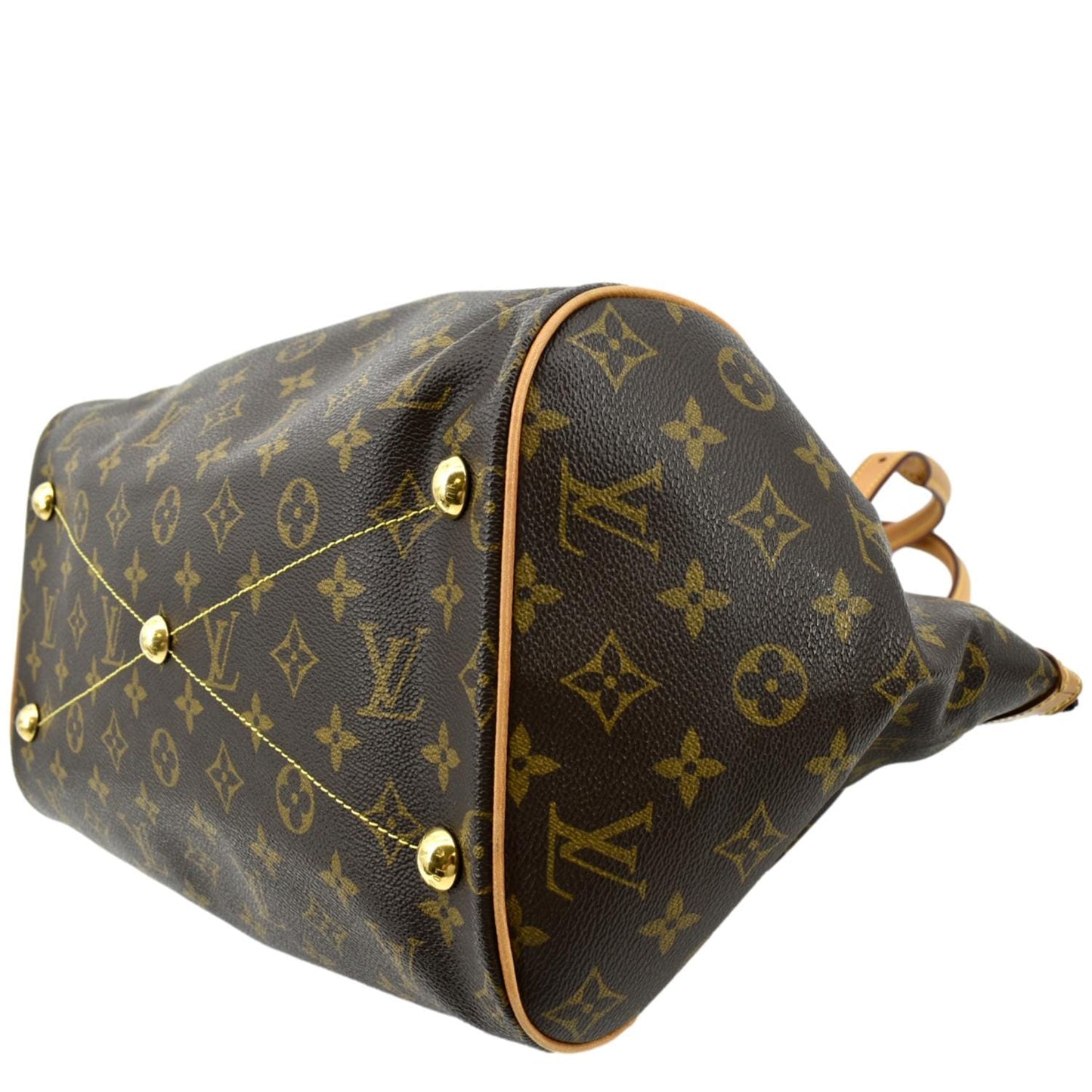 LOUIS VUITTON Tivoli GM Monogram Canvas Shoulder Bag Brown