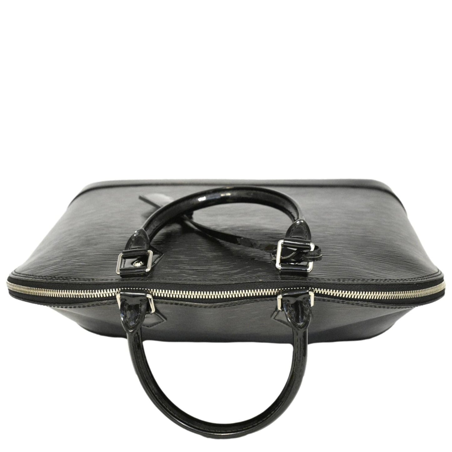 LOUIS VUITTON Alma GM Electric Epi Leather Satchel Bag Black