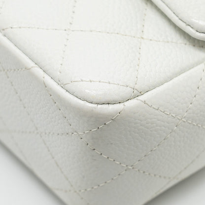 Chanel mini Rectangular Bag Flap Bag Caviar White