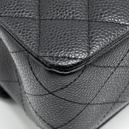 Chanel Medium Classic Double Flap Bag Caviar Black