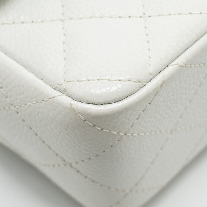 Chanel mini Rectangular Bag Flap Bag Caviar White