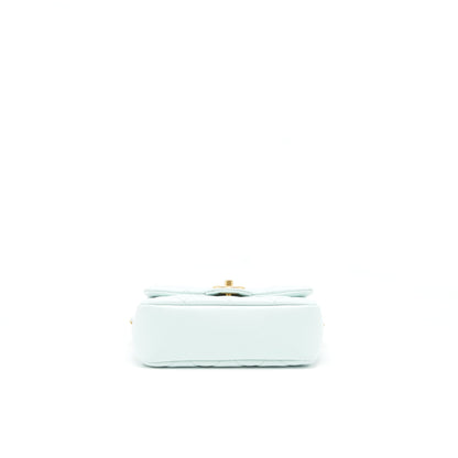 Chanel 21K My Perfect Mini Flap Bag Caviar Iridescent Pastel Green