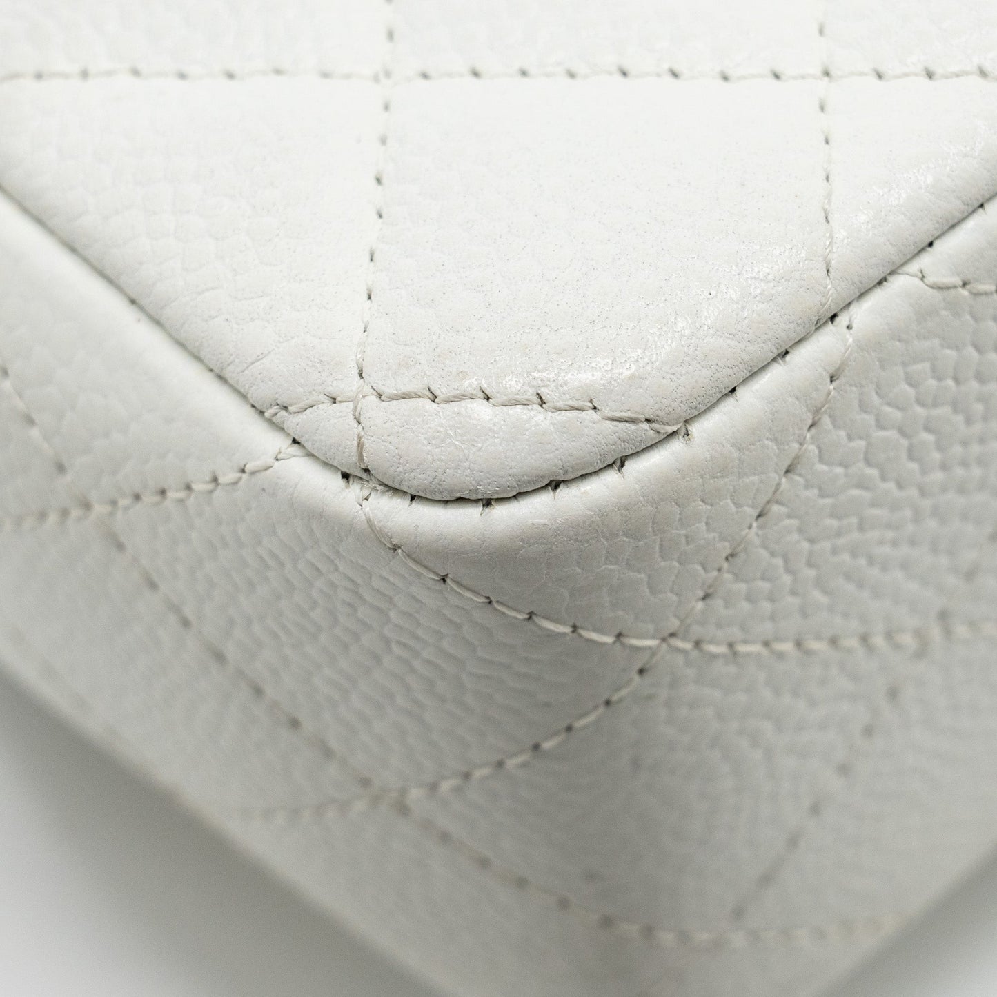 Chanel mini Rectangular Bag Flap Bag Caviar White