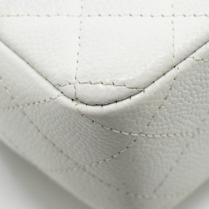 Chanel mini Rectangular Bag Flap Bag Caviar White