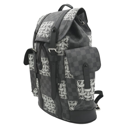 LOUIS VUITTON Christopher Nemeth Damier Graphite Backpack Bag Black