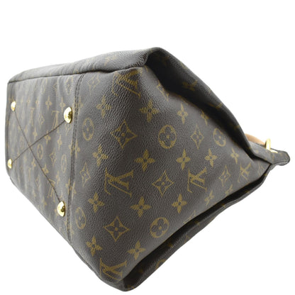 LOUIS VUITTON Artsy MM Monogram Canvas Shoulder Bag Brown