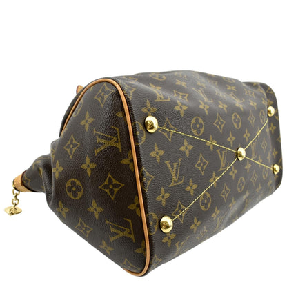 LOUIS VUITTON Tivoli GM Monogram Canvas Shoulder Bag Brown