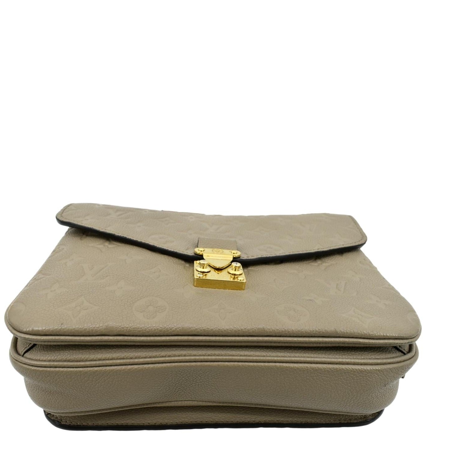 LOUIS VUITTON Metis Pochette Empreinte Leather Crossbody Bag Tourterelle