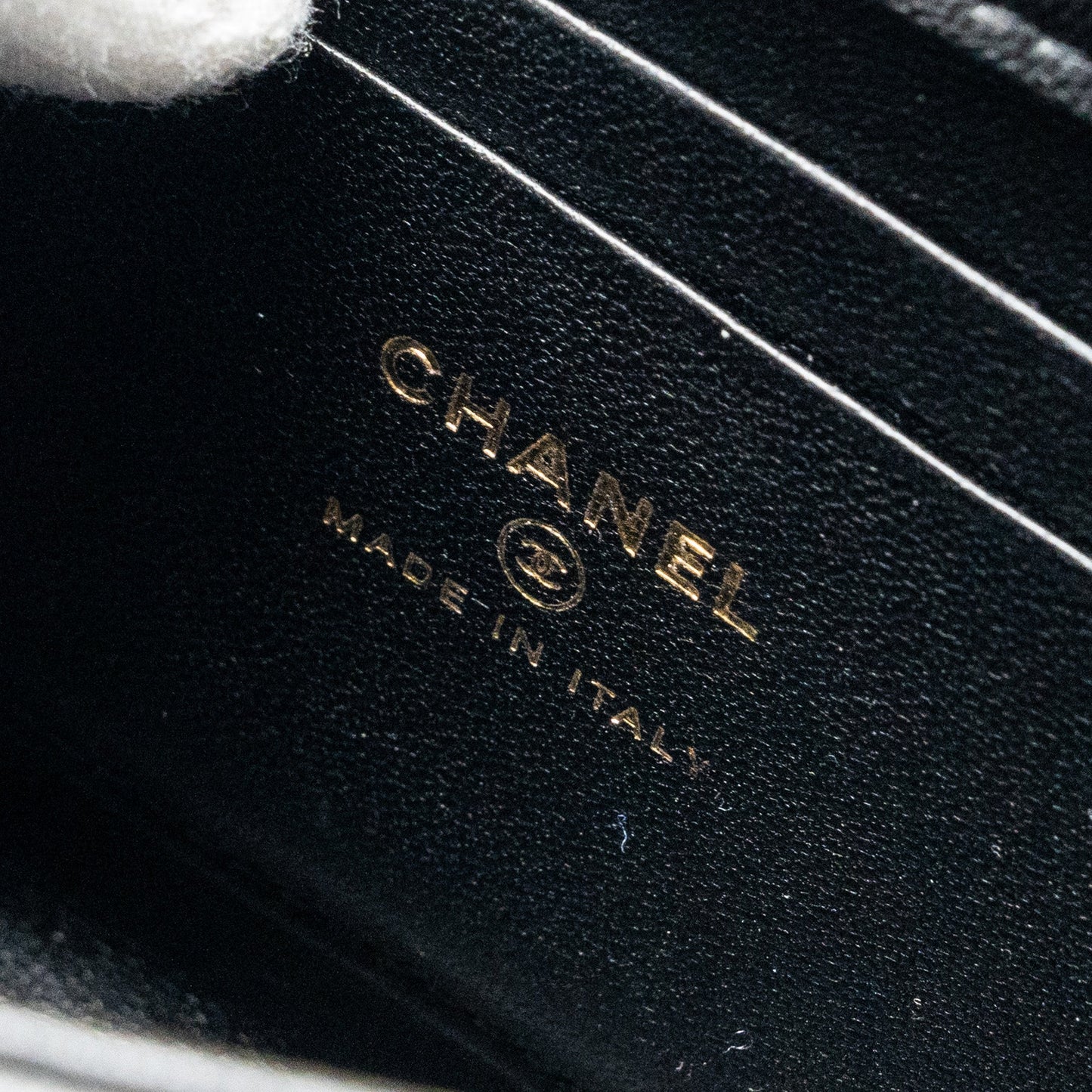 Chanel 22B Enamel Top handle Mini Flap Bag Lambskin Black  (Microchip)
