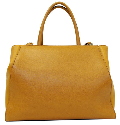 FENDI Tan Leather 2 Jours Shoulder Handbag