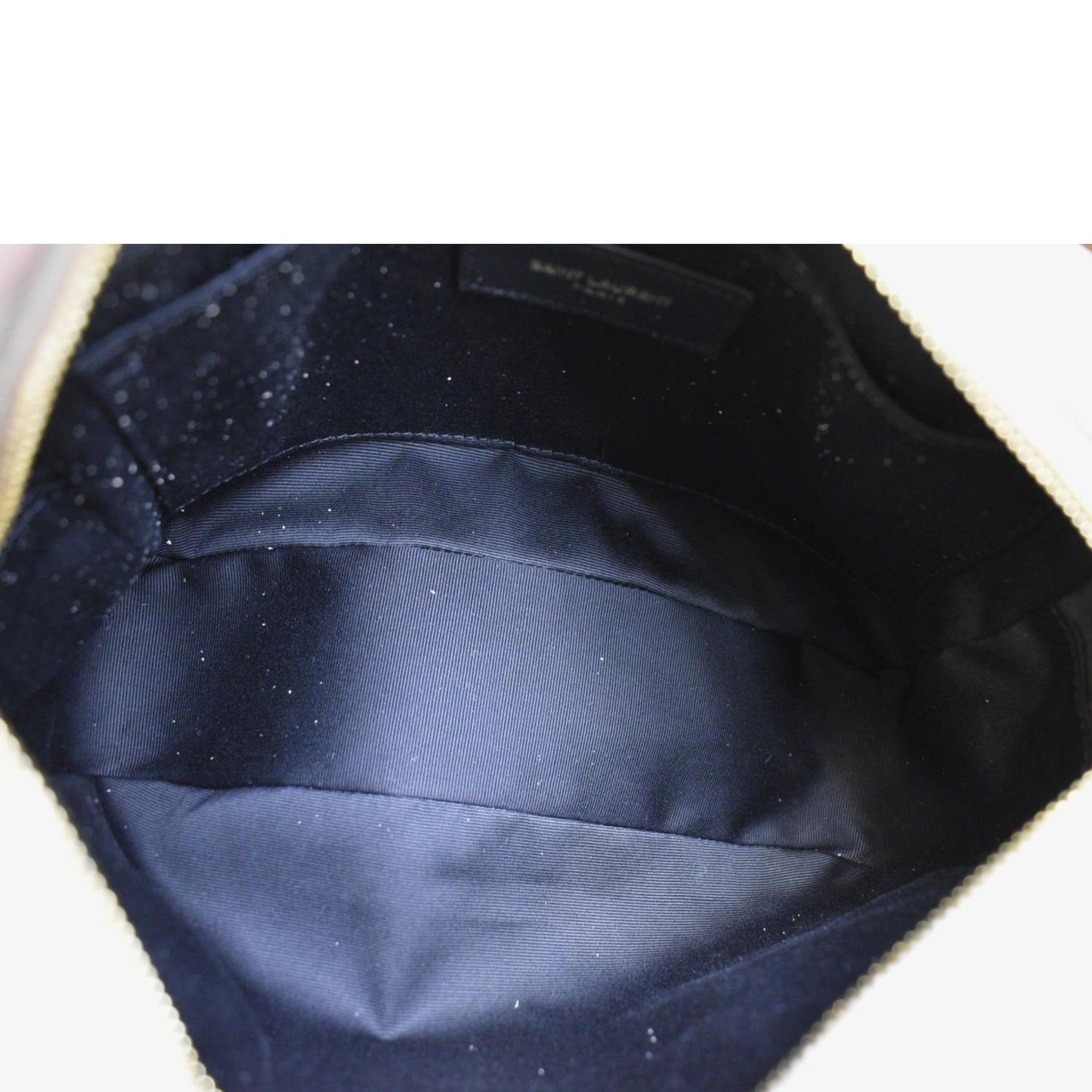 YVES SAINT LAURENT Lou Camera Chevron Leather Crossbody Bag Creme