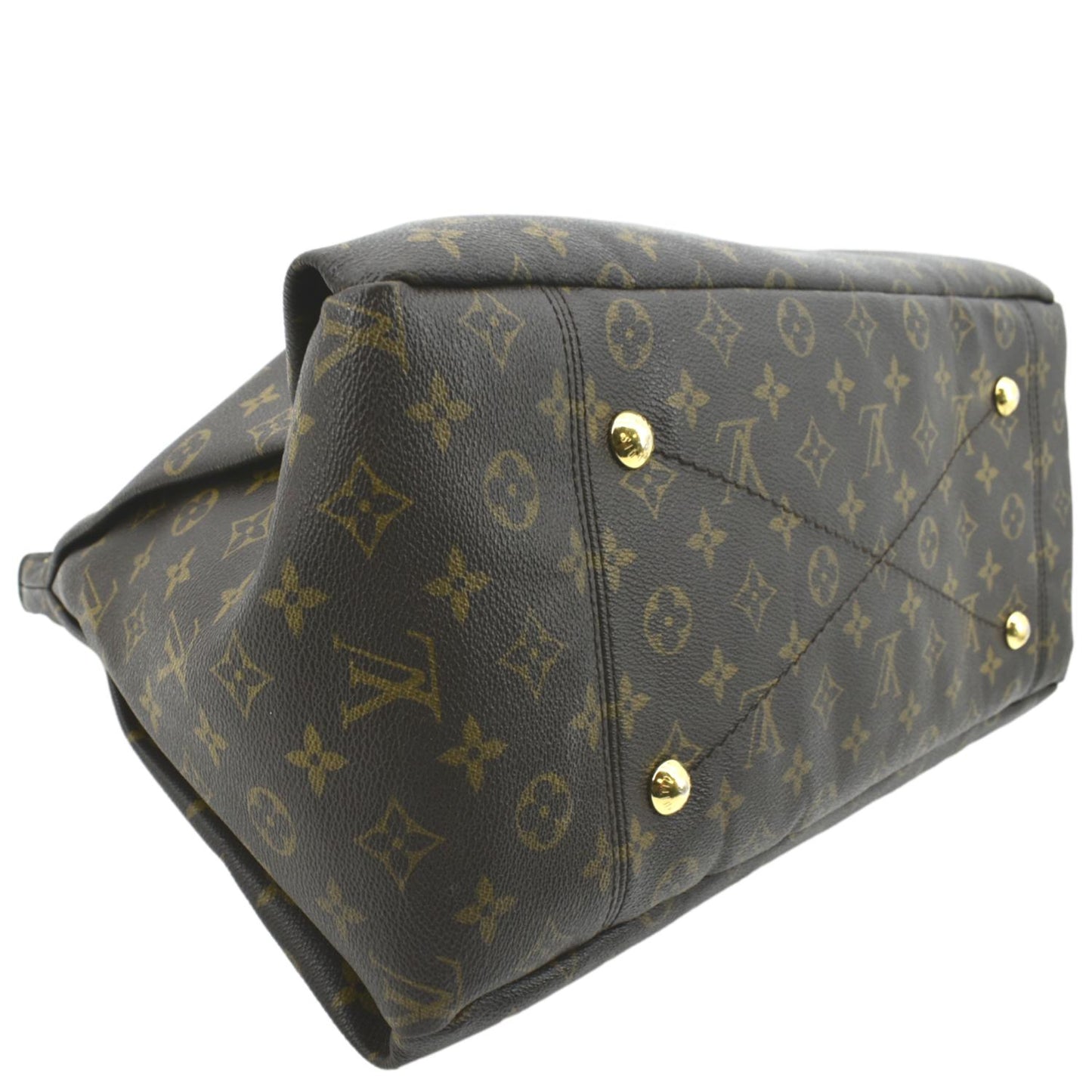 LOUIS VUITTON Artsy MM Monogram Canvas Shoulder Bag Brown