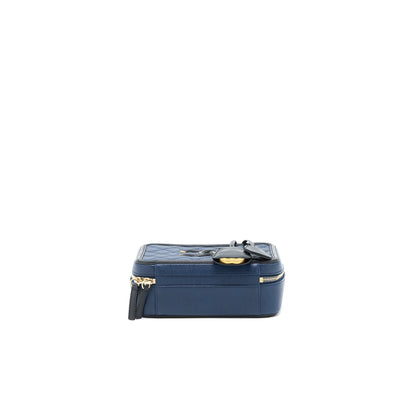 Chanel Medium Filigree Vanity Camera Bag Caviar Blue/Black