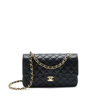 Chanel Medium Classic Double Flap 25cm Caviar Black