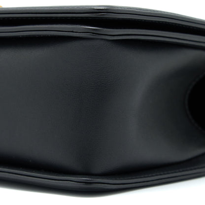 Chanel Medium Boy Bag Calfskin Black  (Microchip)