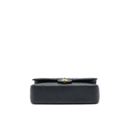 Chanel Medium Classic Double Flap 25cm Caviar Black