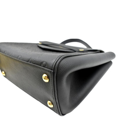 LOUIS VUITTON Trocadero Monogram Empreinte Leather Shoulder Bag Black