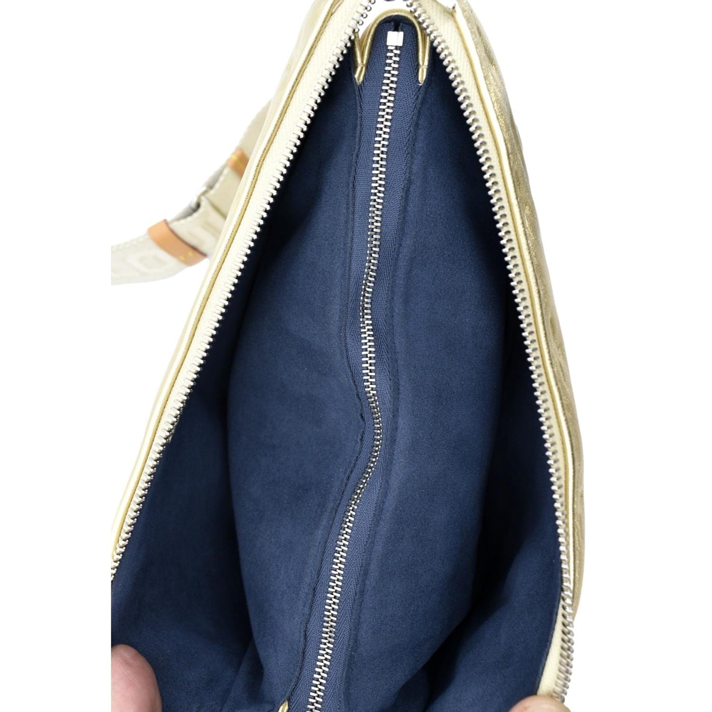 LOUIS VUITTON Coussin PM Monogram Embossed Leather Shoulder Bag Gold