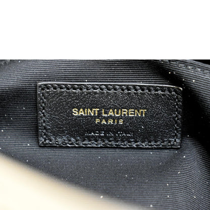 YVES SAINT LAURENT Lou Camera Chevron Leather Crossbody Bag Creme