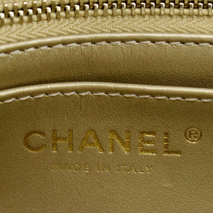 CHANEL Pearl Crush Mini Square Flap Leather Crossbody Bag White