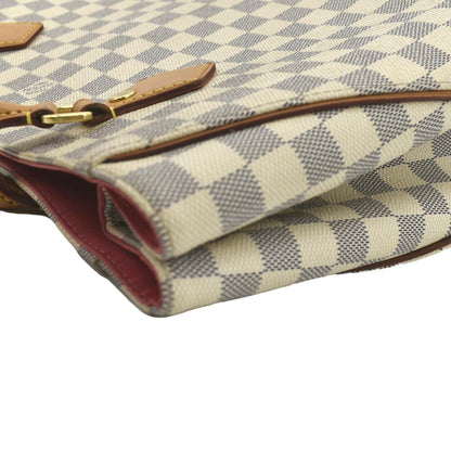 LOUIS VUITTON Calvi Damier Azur Shoulder Bag White