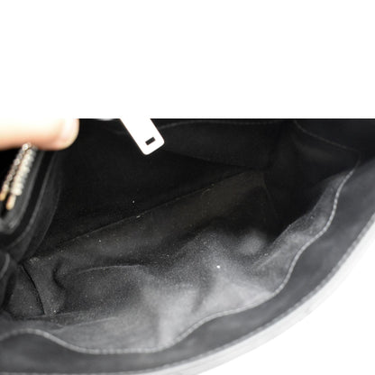 YVES SAINT LAURENT Loulou Small Matelasse Leather Chain Shoulder Bag Black