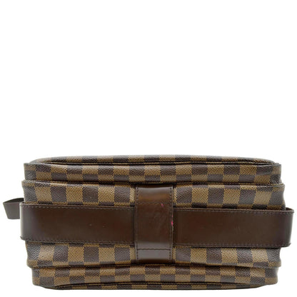 LOUIS VUITTON Naviglio Damier Ebene Messenger Bag Brown