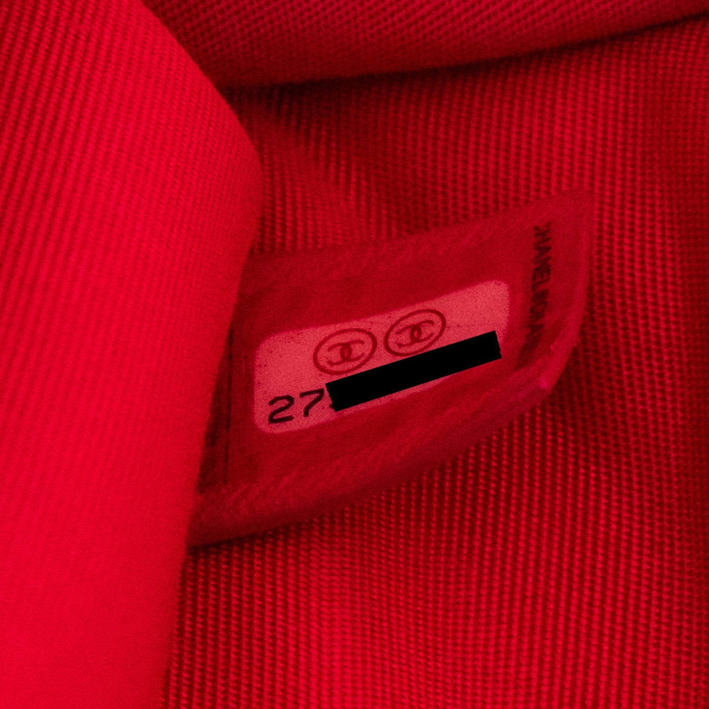 Chanel 19S Logo Pouch Tweed/PVC Pink