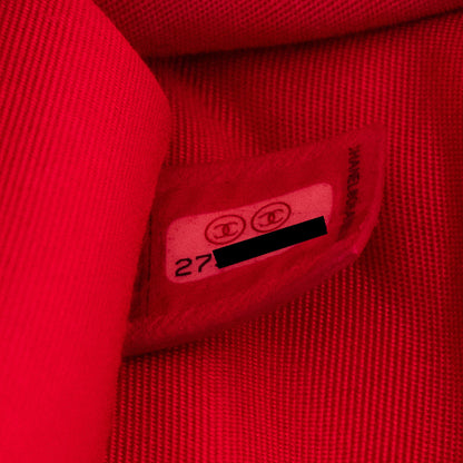 Chanel 19S Logo Pouch Tweed/PVC Pink