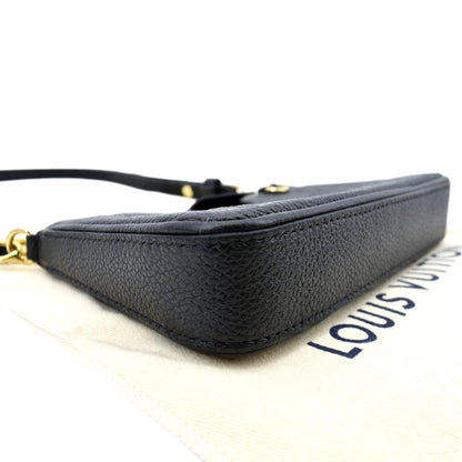 LOUIS VUITTON Easy Pouch on Strap Monogram Empreinte Shoulder Bag Black