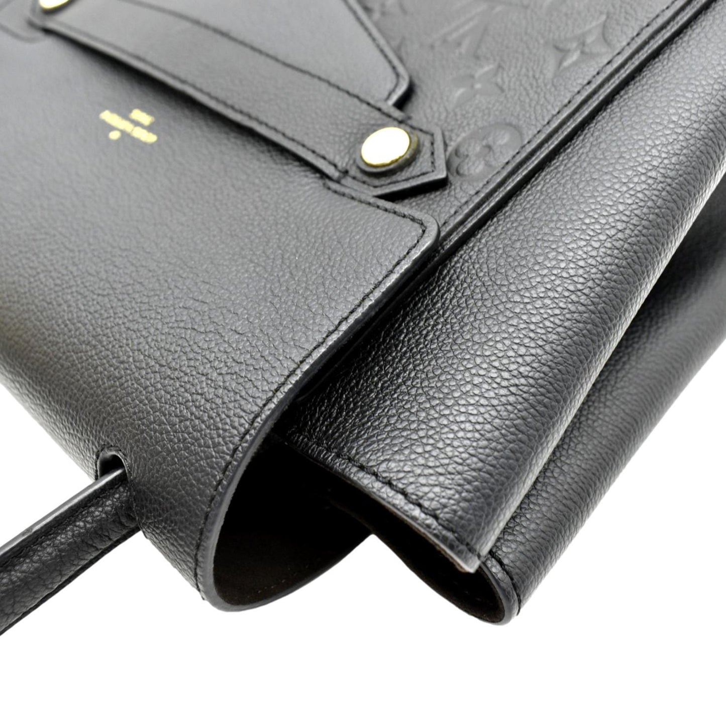 LOUIS VUITTON Trocadero Monogram Empreinte Leather Shoulder Bag Black