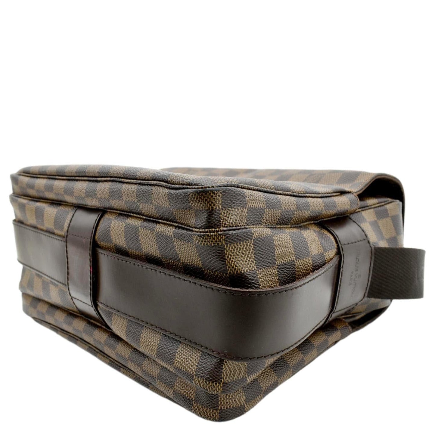 LOUIS VUITTON Naviglio Damier Ebene Messenger Bag Brown