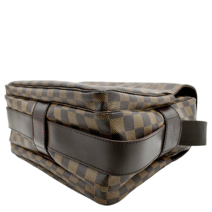 LOUIS VUITTON Naviglio Damier Ebene Messenger Bag Brown