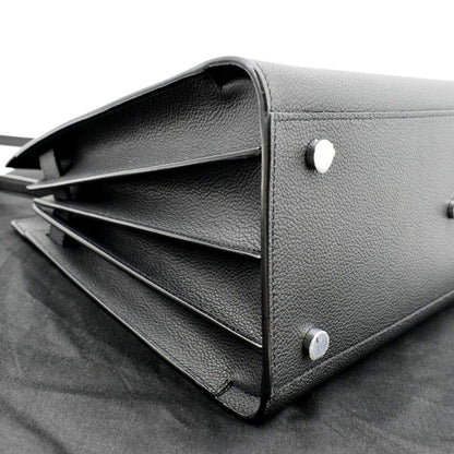 YVES SAINT LAURENT Sac de Jour Leather Satchel Shoulder Bag Black