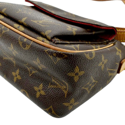 LOUIS VUITTON Viva Cite PM Monogram Canvas Shoulder Bag Brown