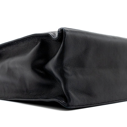 Chanel Vintage Tote Bag Calfskin Black
