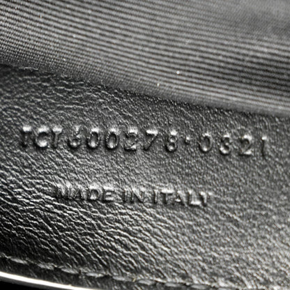 YVES SAINT LAURENT College Large Lambskin Leather Shoulder Chain Bag Black